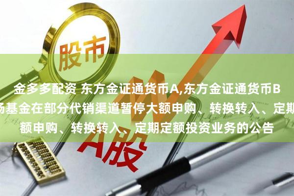 金多多配资 东方金证通货币A,东方金证通货币B: 东方金证通货币市场基金在部分代销渠道暂停大额申购、转换转入、定期定额投资业务的公告
